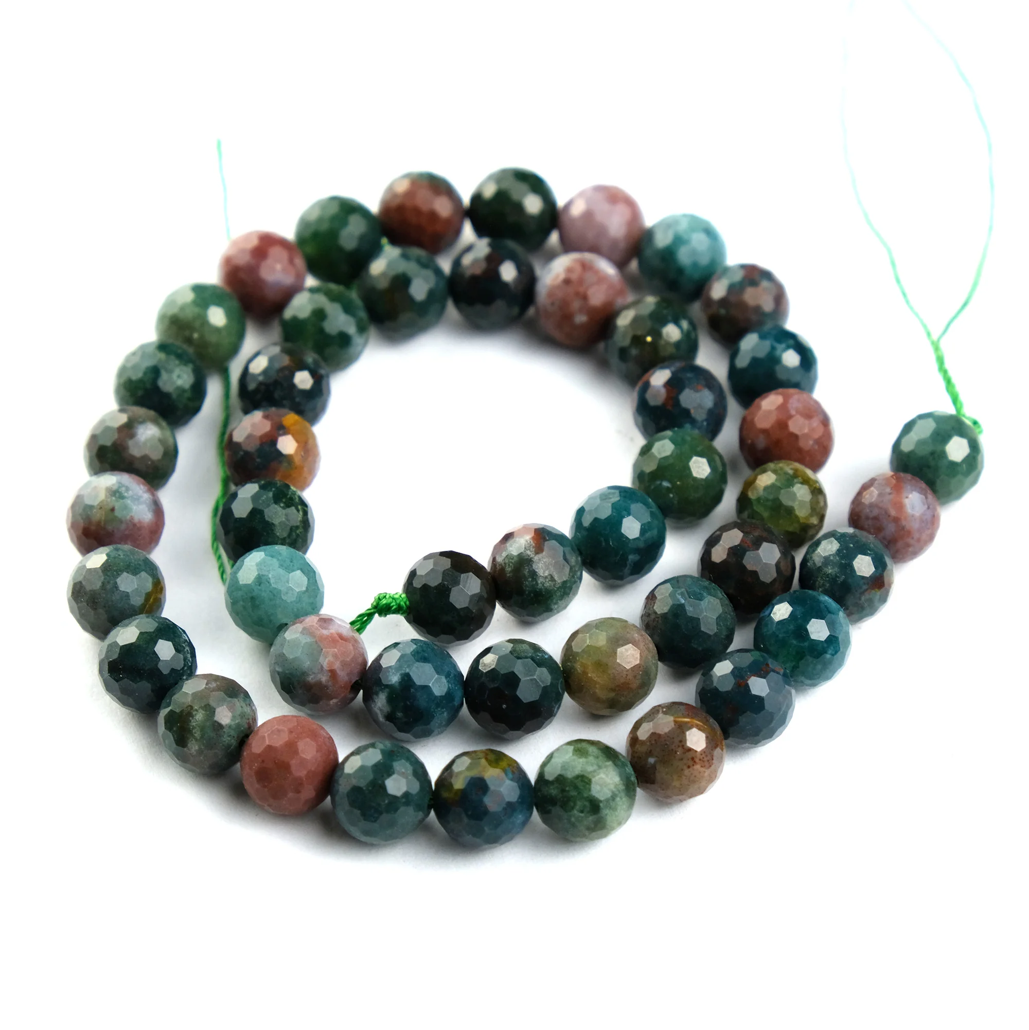 Bloodstone Faceted Rounds 8mm Strand - Image 2