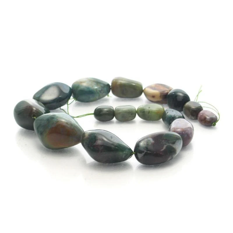Bloodstone Fine Tumbled Nugget Strand (Option 2) - Image 4