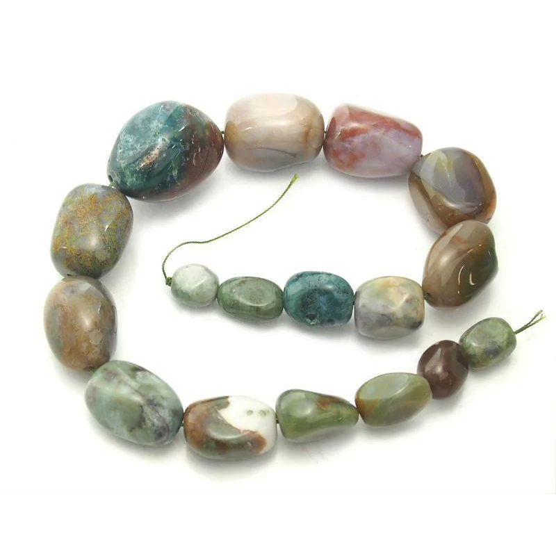 Bloodstone Fine Tumbled Nugget Strand (Option 4) - Image 2