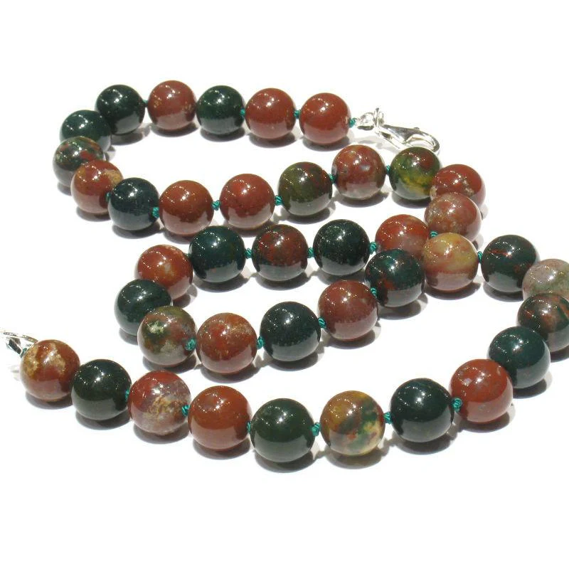 Bloodstone Necklace with Gold Filled or Sterling Silver Trigger Clasp - Image 4