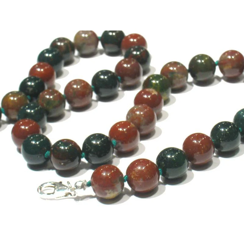 Bloodstone Necklace with Gold Filled or Sterling Silver Trigger Clasp - Image 5