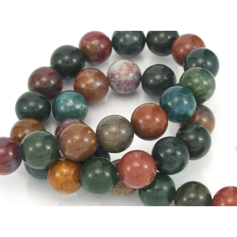 Bloodstone Smooth Rounds 10mm Strand - Image 3
