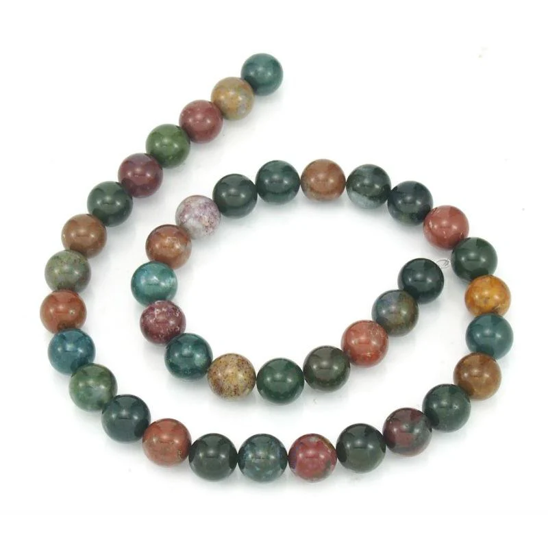 Bloodstone Smooth Rounds 10mm Strand - Image 4
