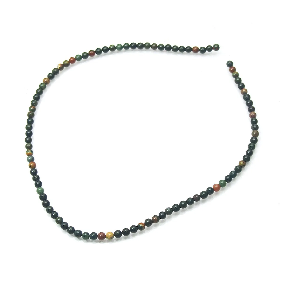 Bloodstone Smooth Rounds 4mm Strand - Image 3