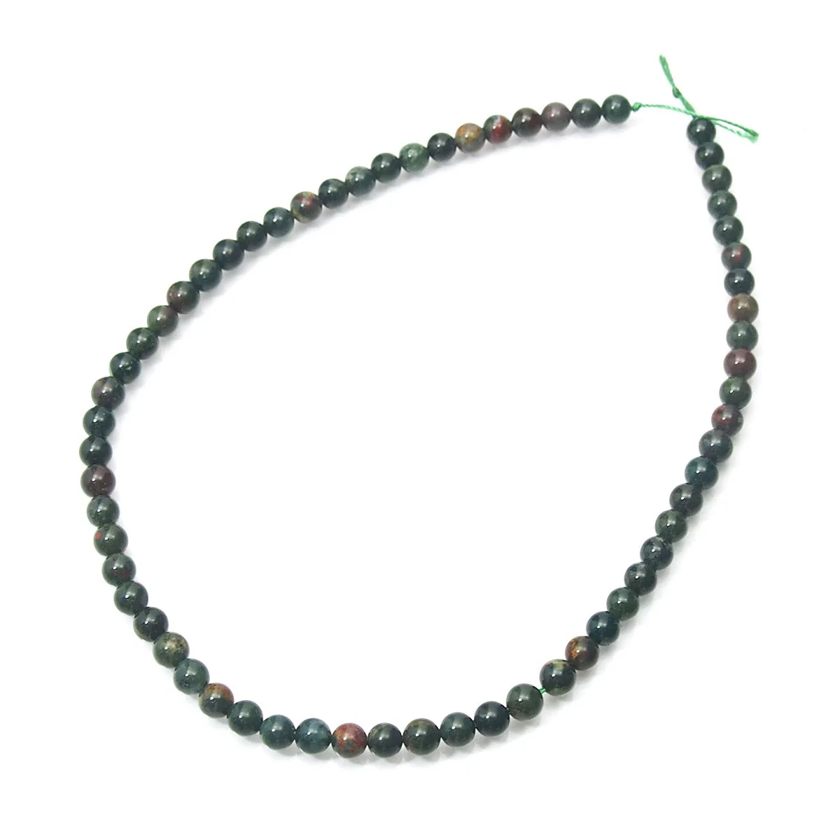 Bloodstone Smooth Rounds 6mm Strand - Image 3
