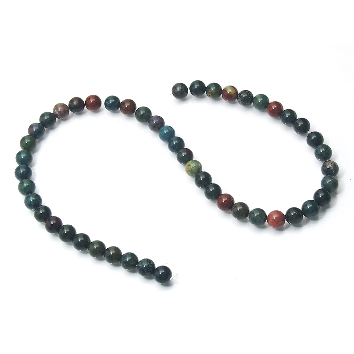 Bloodstone Smooth Round 8mm Strand - Image 3
