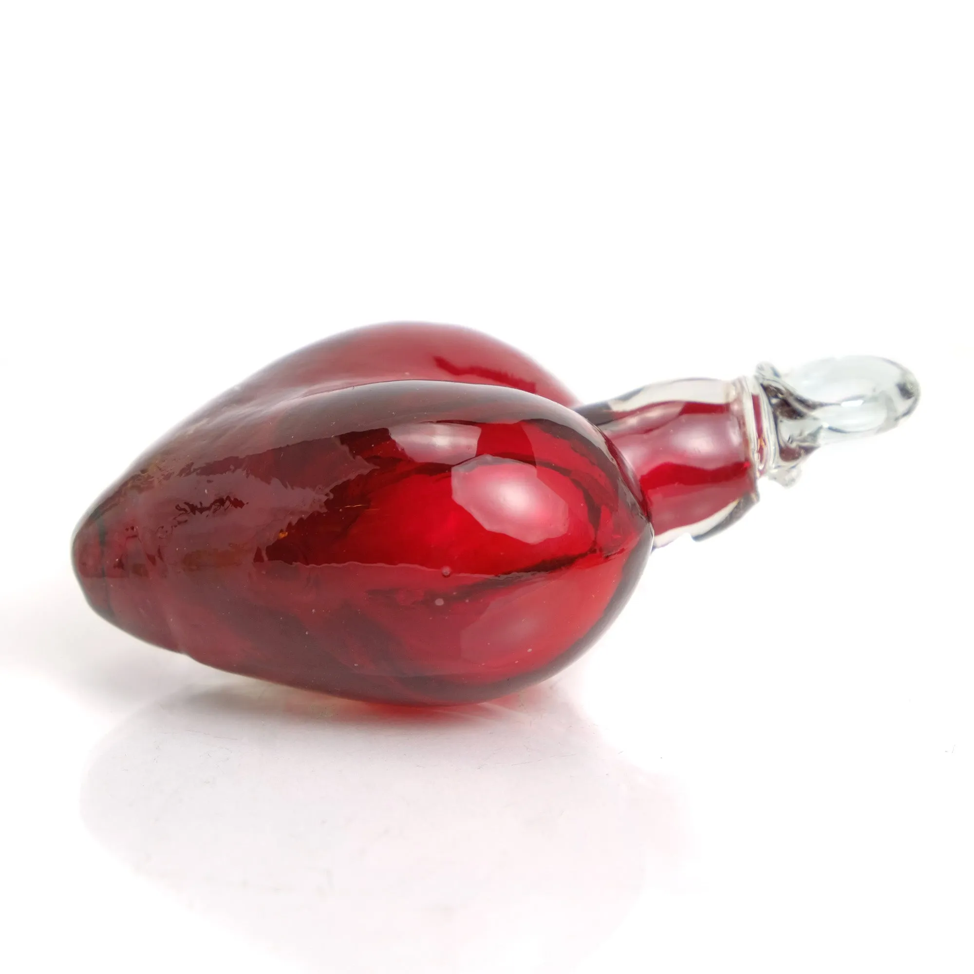 Blown Glass Heart Ornament - Image 2