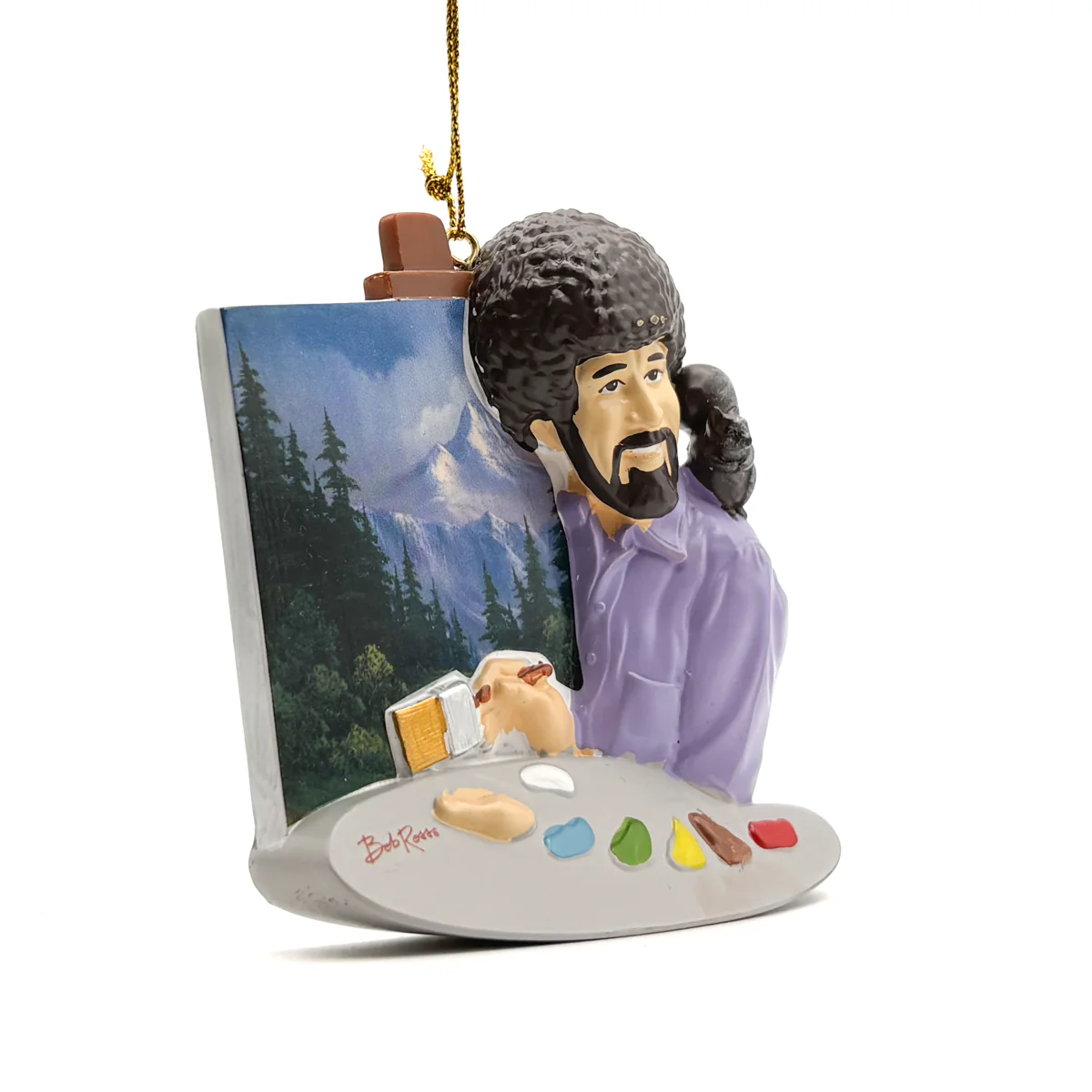Bob Ross at His Easel Ornament - Image 2