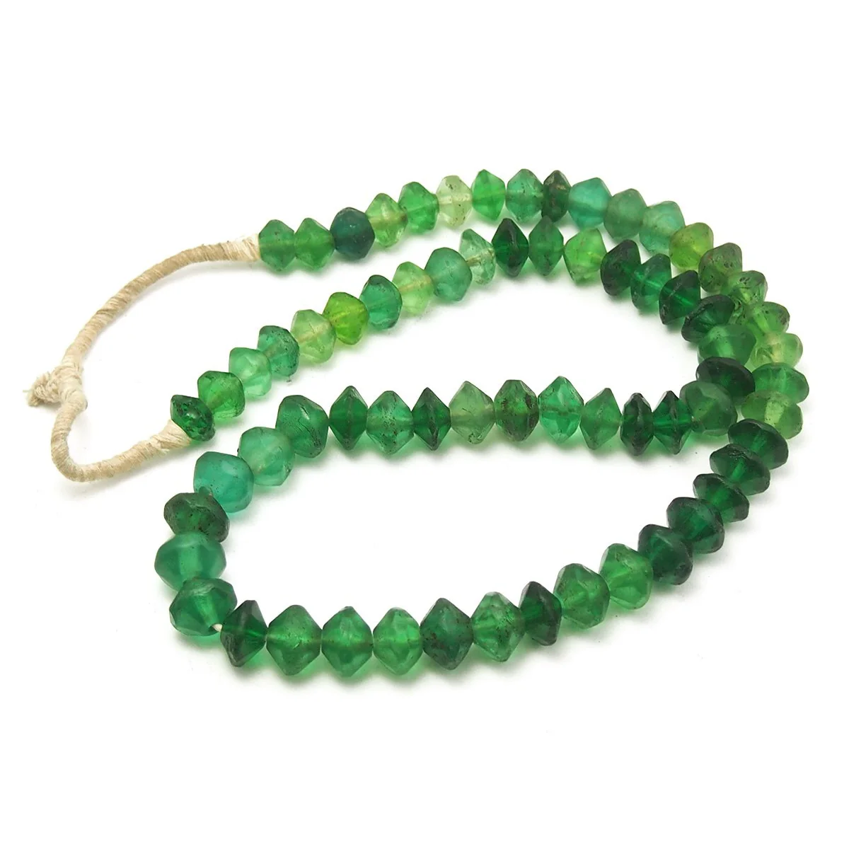 Bohemian Vaseline Glass Beads / Necklace - Image 3