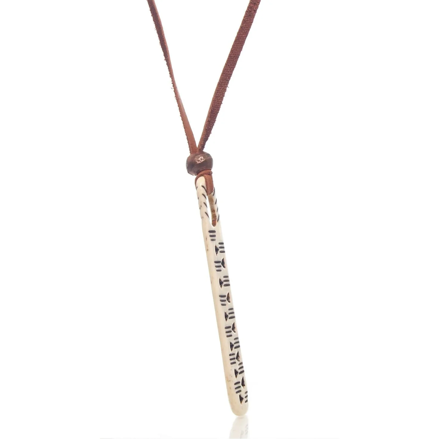 Bone Pendant Medicine Stick Necklace 1 - Image 2