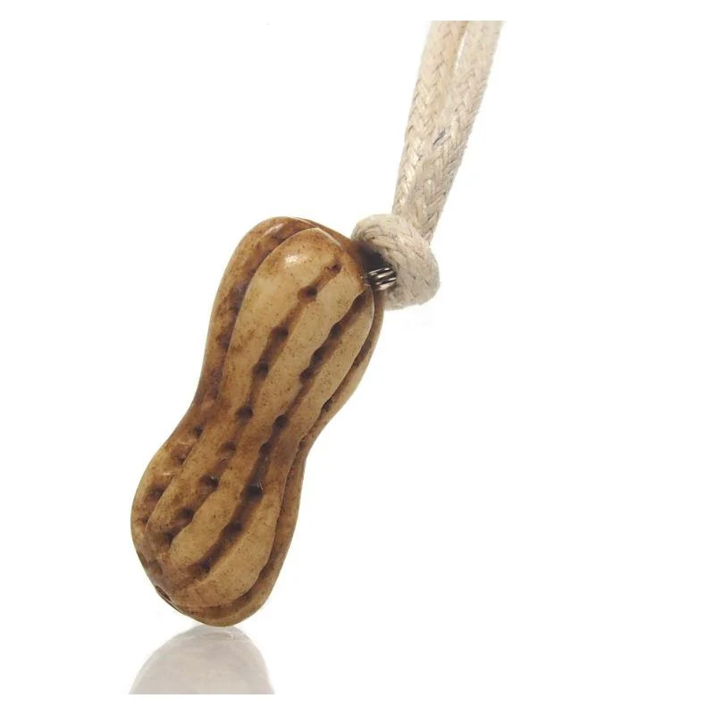 Bone Pendant Necklace, Peanut - Image 3