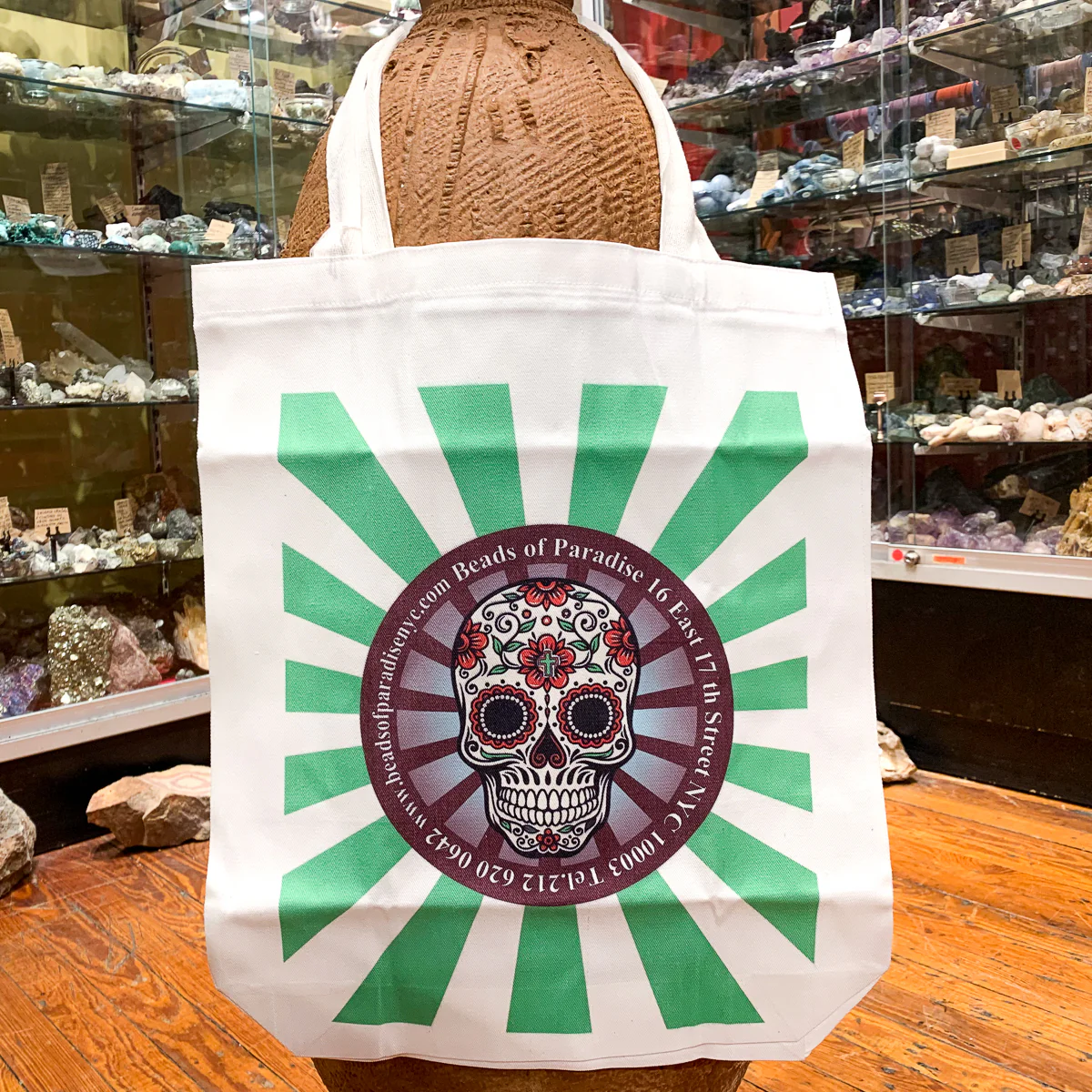 BoP Logo Sugar Skull Tote Bag - Image 2