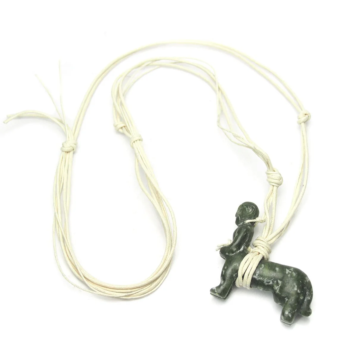 Bowenite Jade Centaur Figure Necklace - Image 2