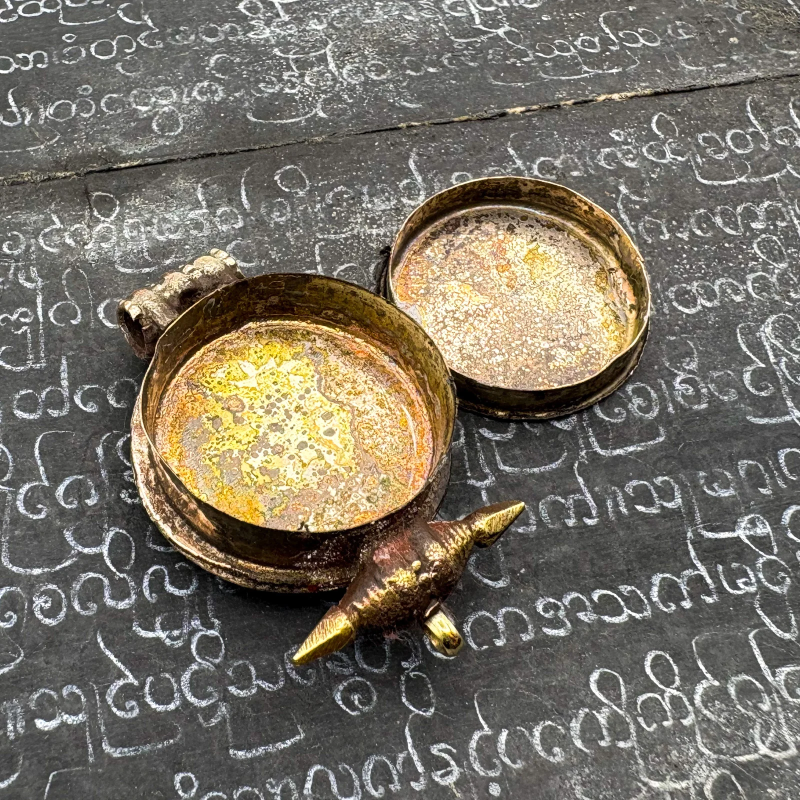 Brass Buddha Gau Locket Pendant Amulet - Image 6