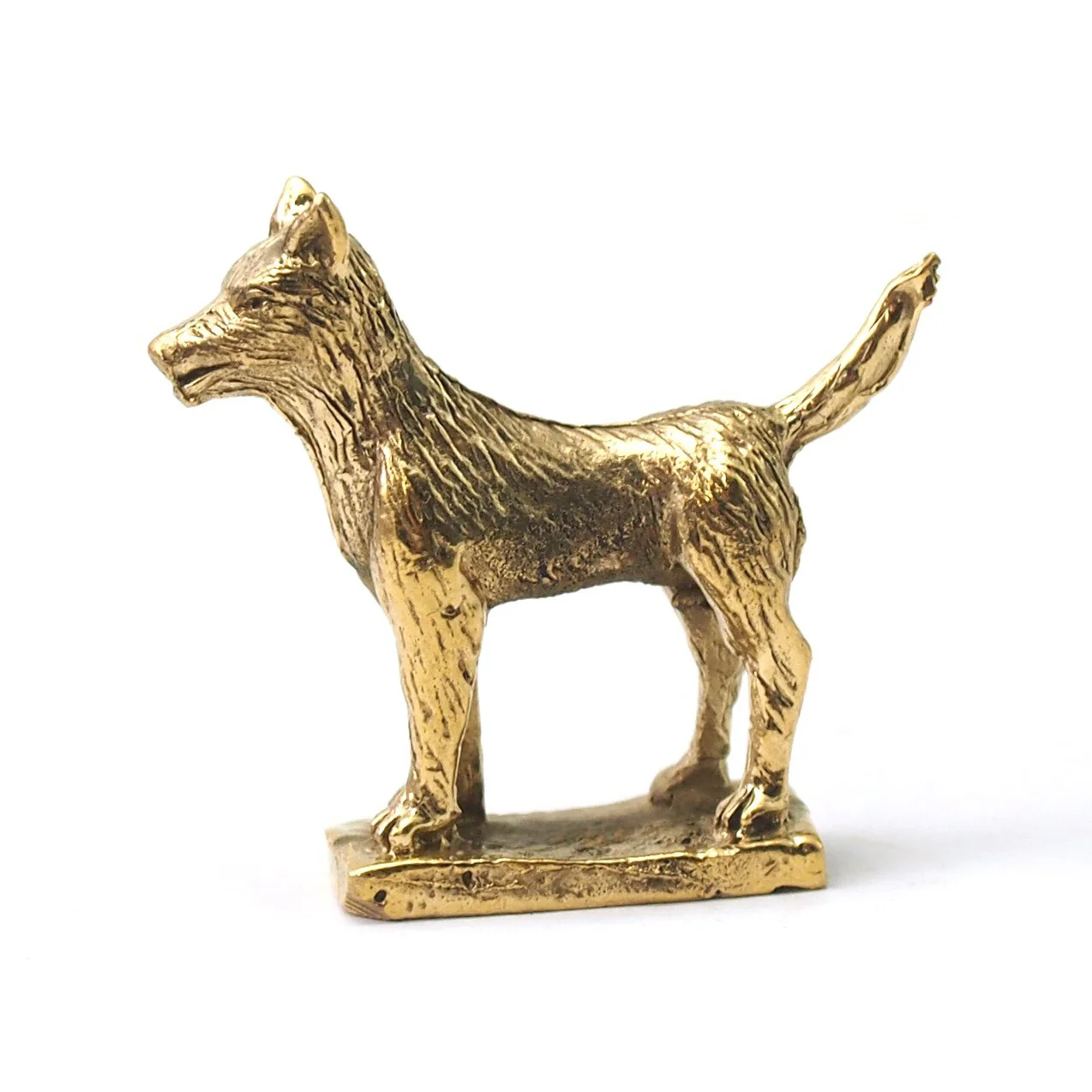 Brass Dog Statue - Image 2