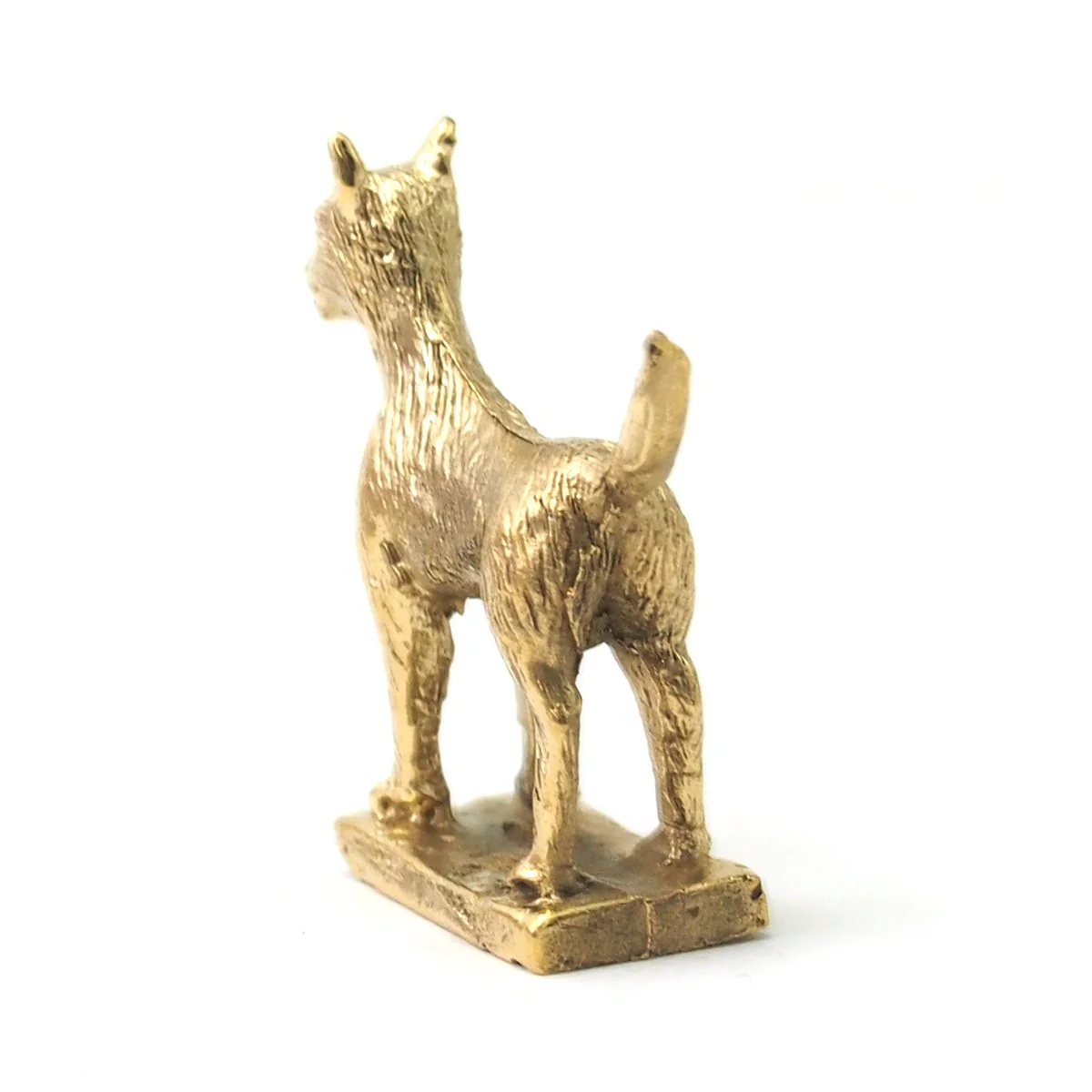 Brass Dog Statue - Image 3