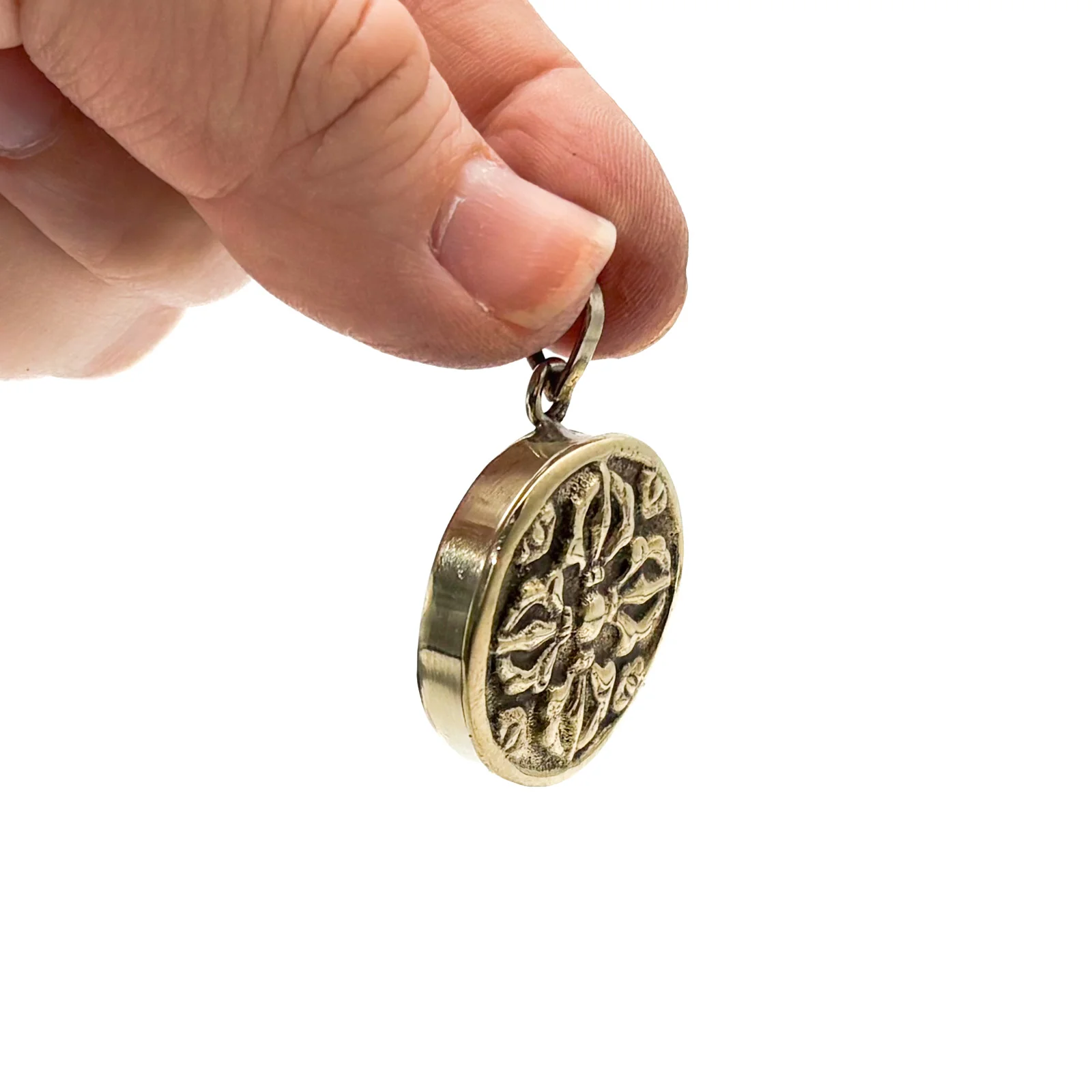 Brass Dorge Gau Locket Pendant Amulet - Image 2