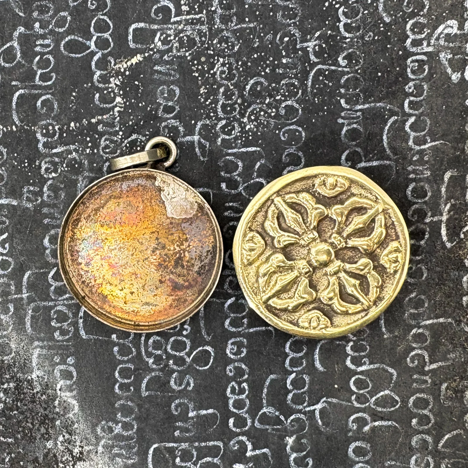 Brass Dorge Gau Locket Pendant Amulet - Image 7