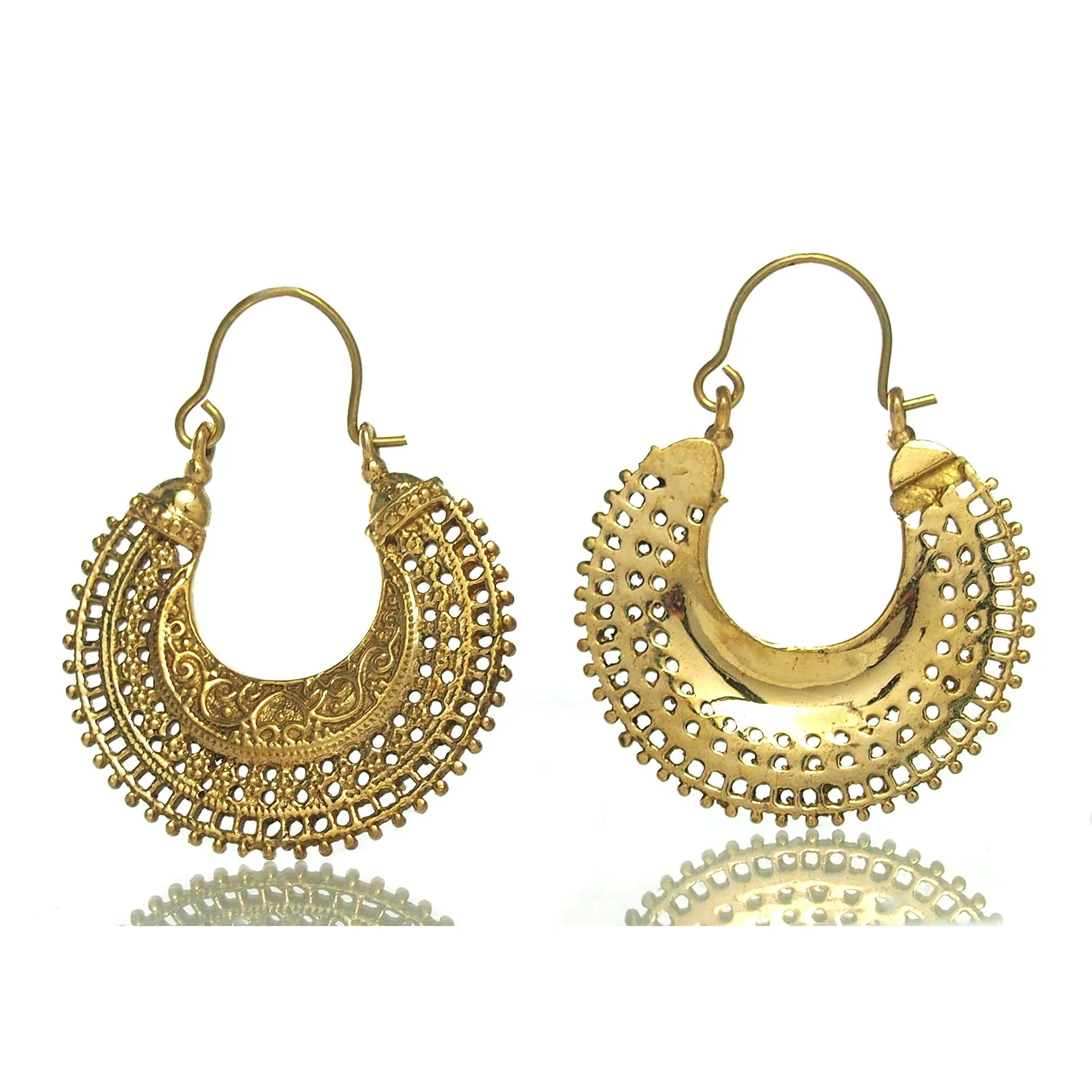 Brass Earrings - Image 2