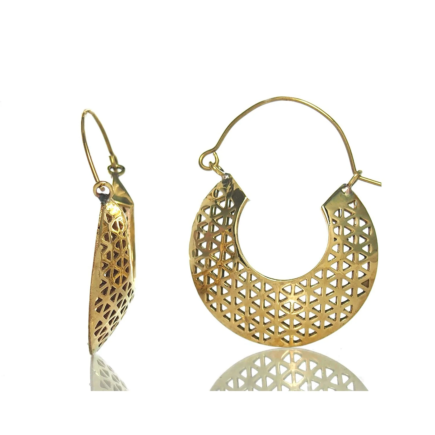 Brass Earrings - Image 2
