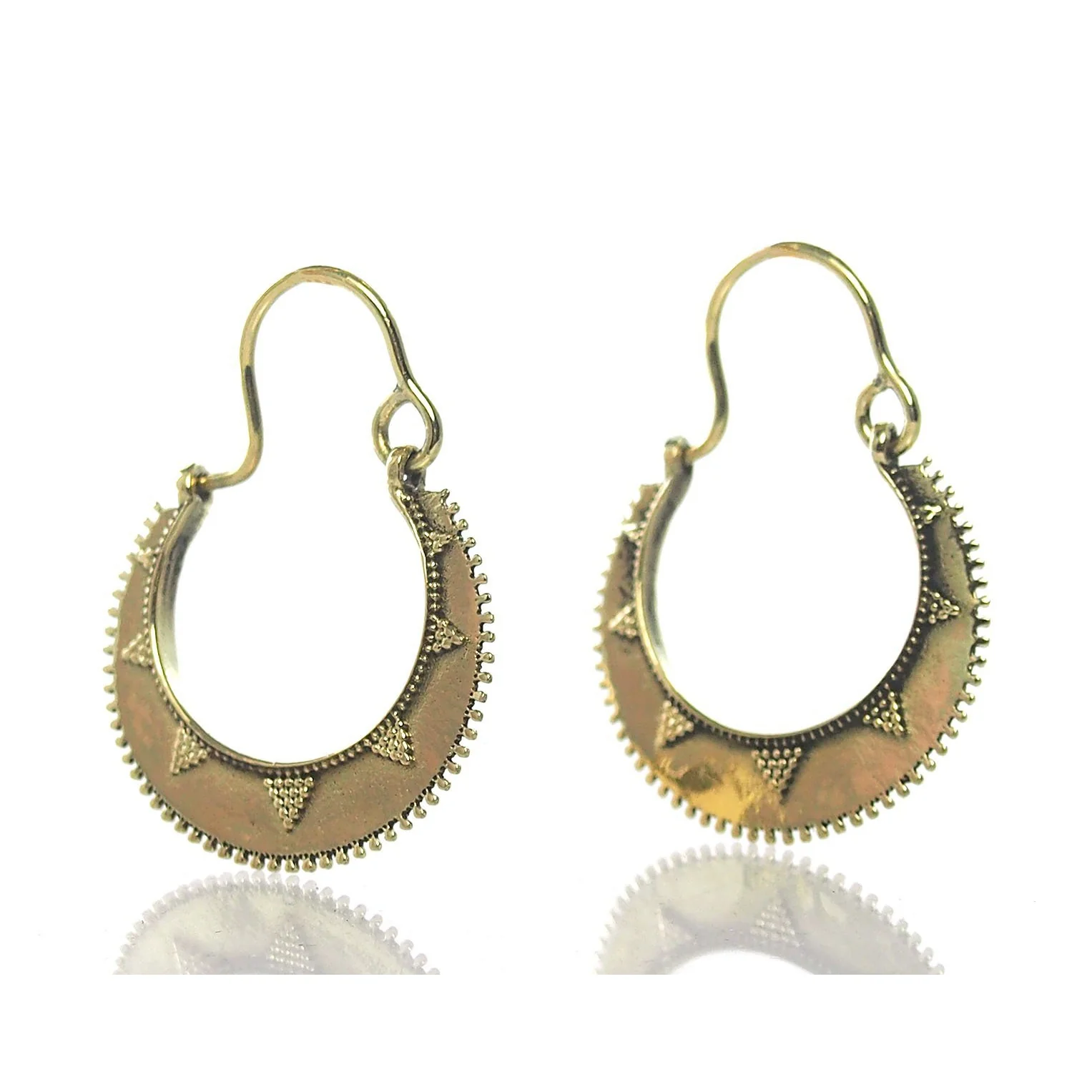 Brass Earrings (As Seen On Helaena Targaryen in House of the Dragon) - Image 2