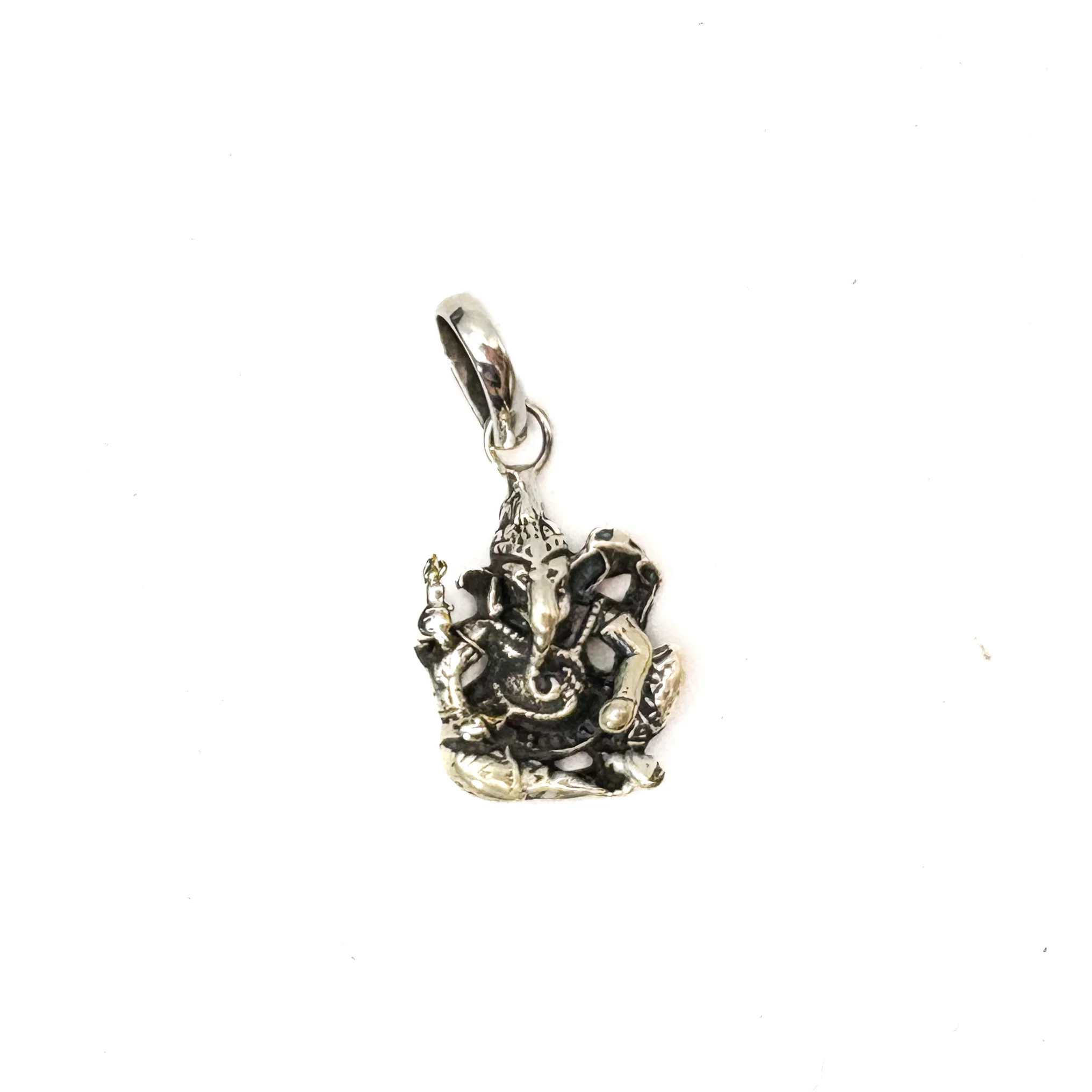 Brass Ganesha Pendant Amulet - Image 2