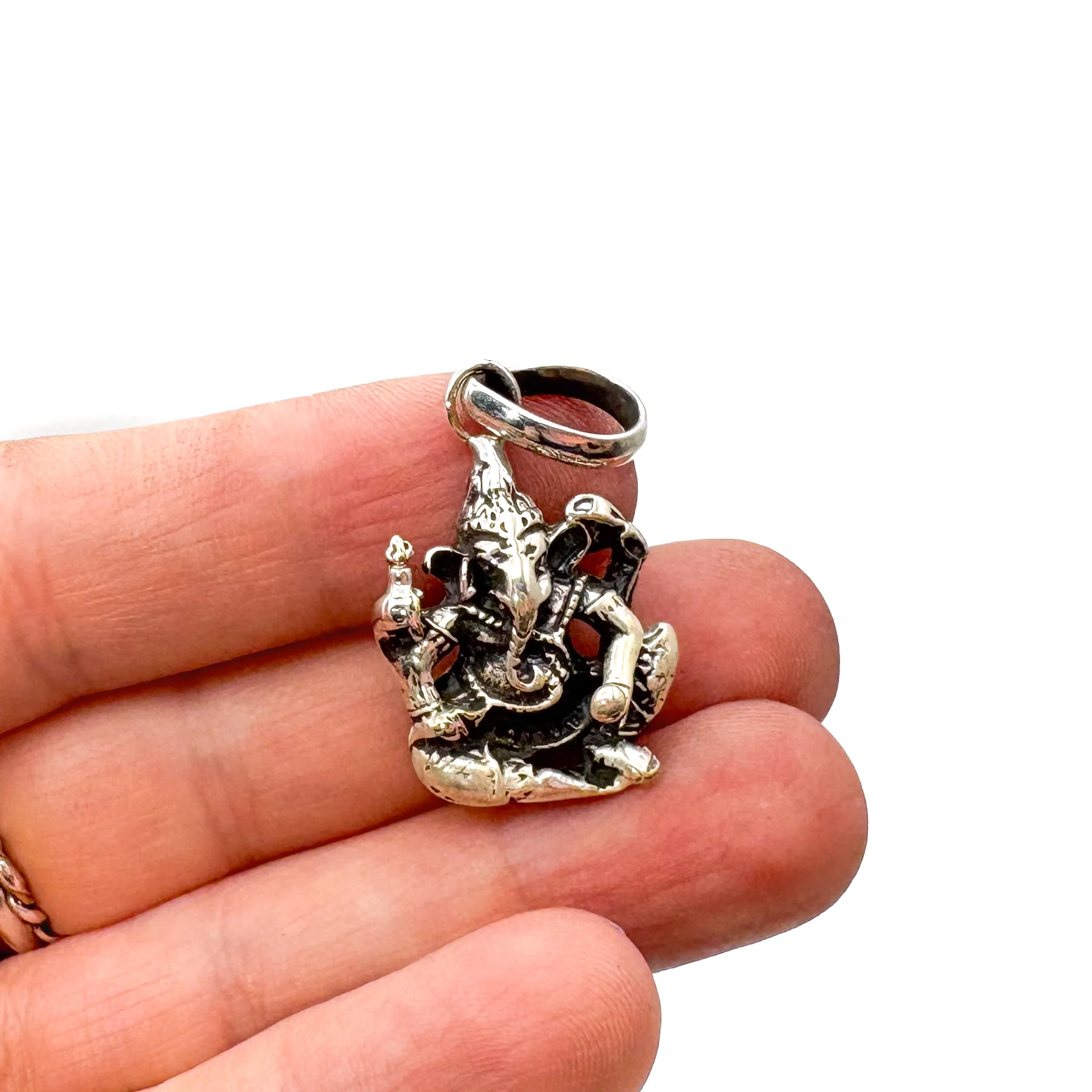 Brass Ganesha Pendant Amulet - Image 6