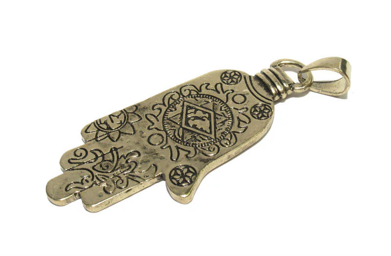 Brass Hamsa Pendant - Image 2