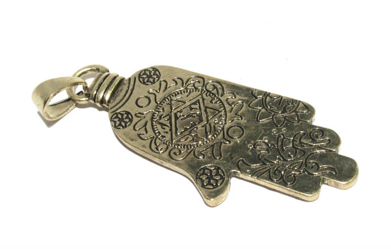 Brass Hamsa Pendant - Image 3