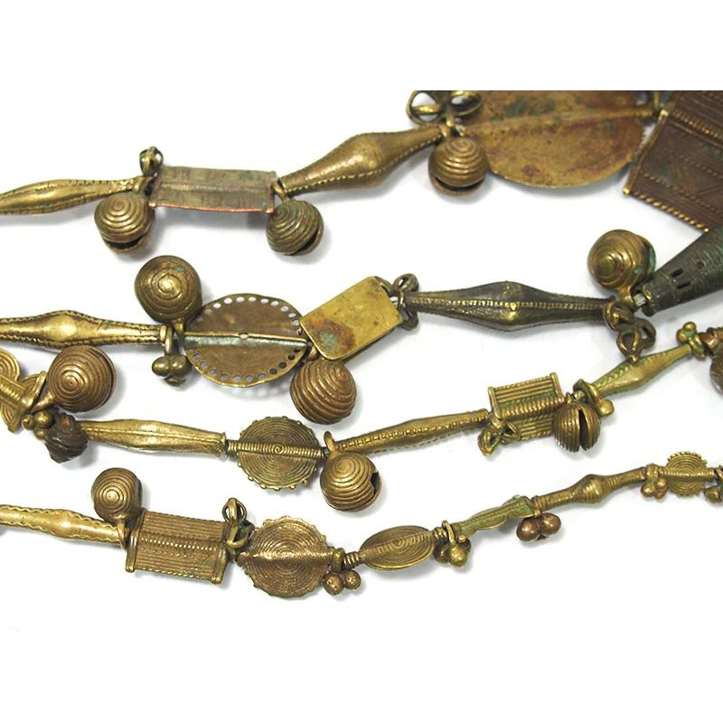 Brass Heirloom Necklace From The Baoule people of Côte d'Ivoire ca. 1900 #1 - Image 5