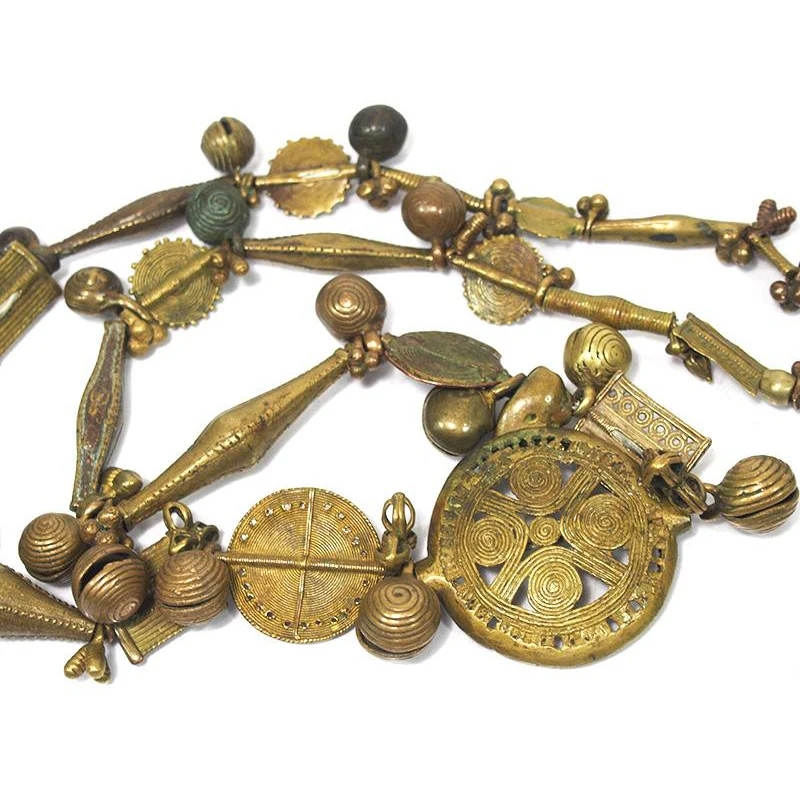 Brass Heirloom Necklace From The Baoule people of Côte d'Ivoire ca. 1900 #3 - Image 5