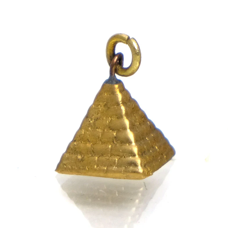 Brass Pendant, Pyramid - Image 4