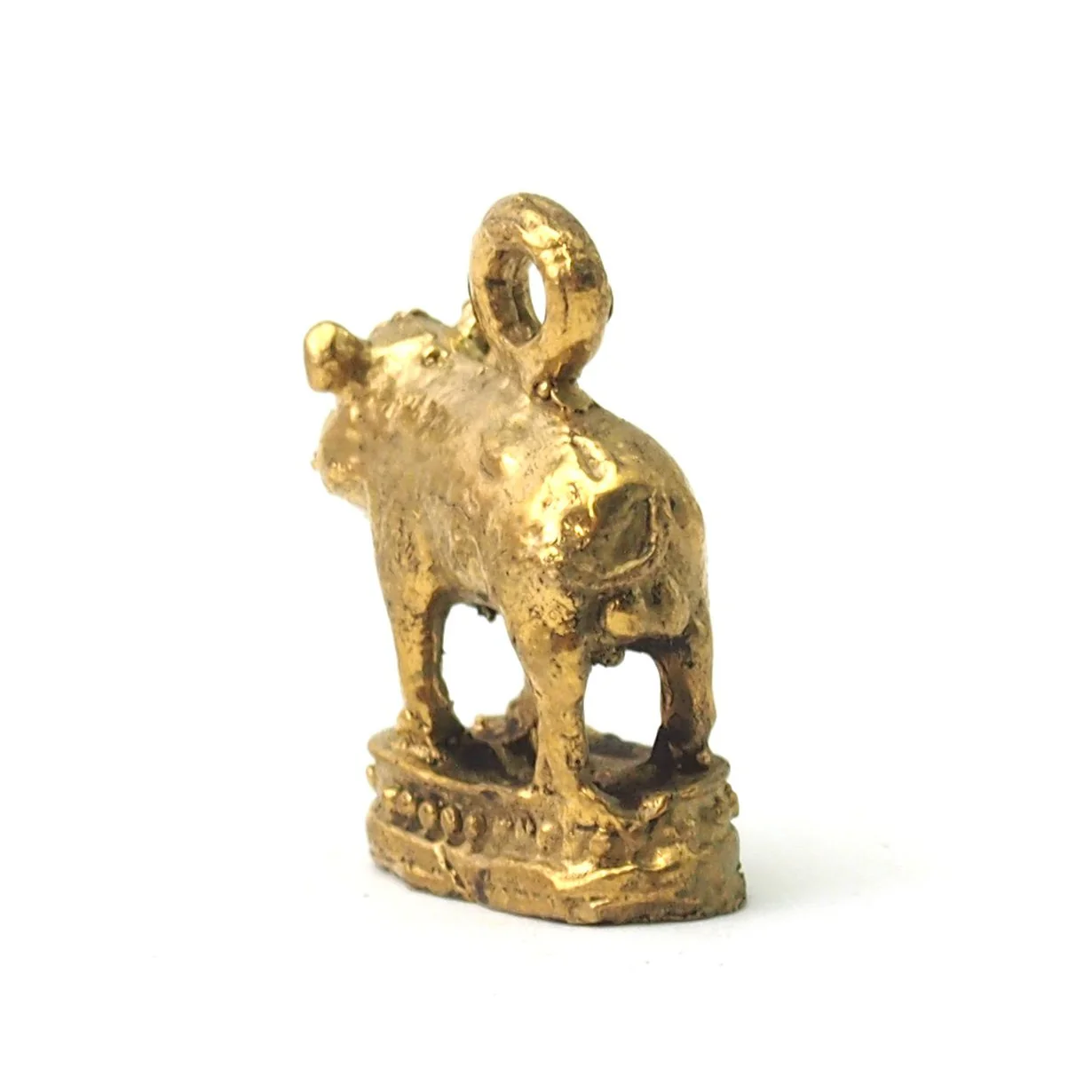 Brass Pig Pendant - Image 3