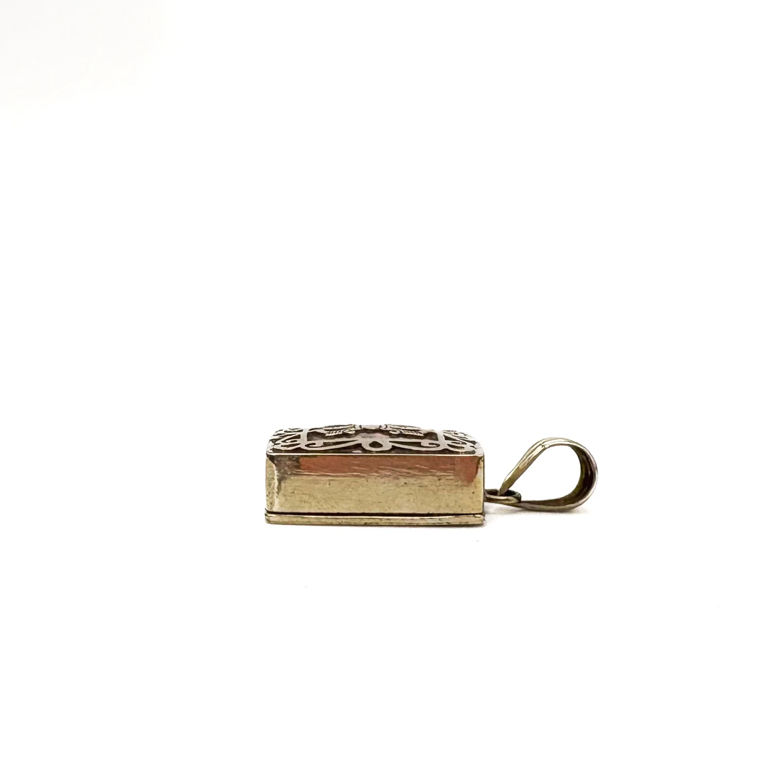 Brass Square Dorje Gau Locket Pendant Amulet - Image 10