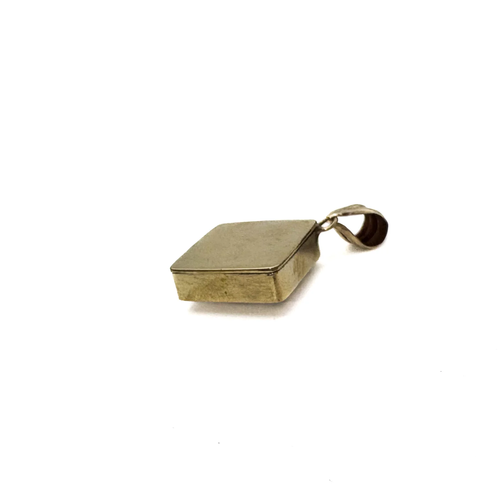 Brass Square Gau Locket Pendant Amulet - Image 12