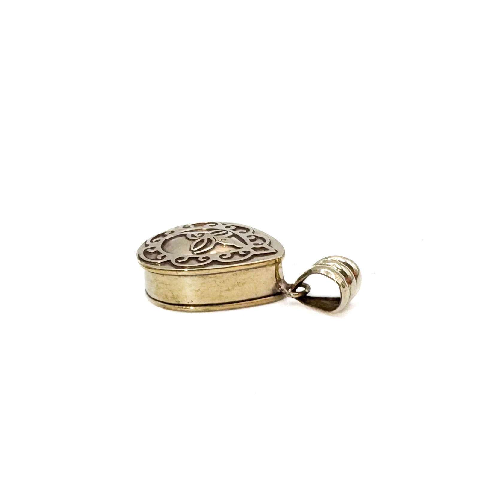 Brass Teardrop Gau Locket Pendant Amulet - Image 10