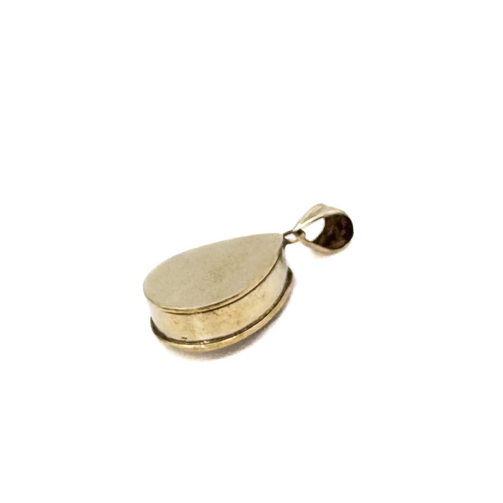 Brass Teardrop Gau Locket Pendant Amulet - Image 11