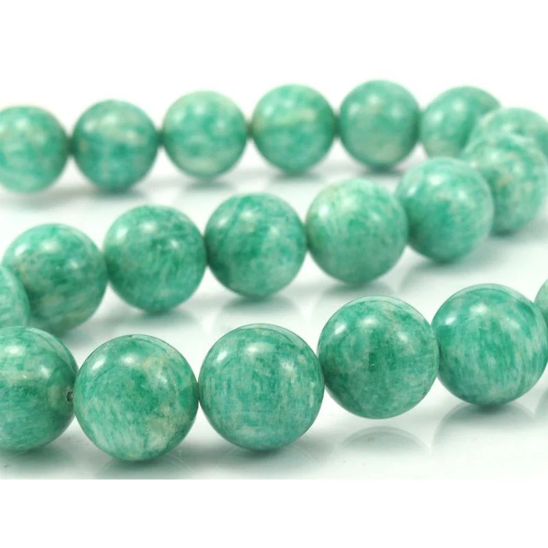 Brazilian Amazonite Smooth Rounds 18mm Strand - Image 2