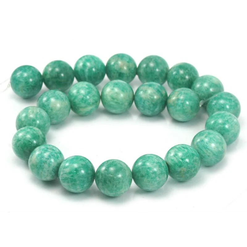 Brazilian Amazonite Smooth Rounds 18mm Strand - Image 3