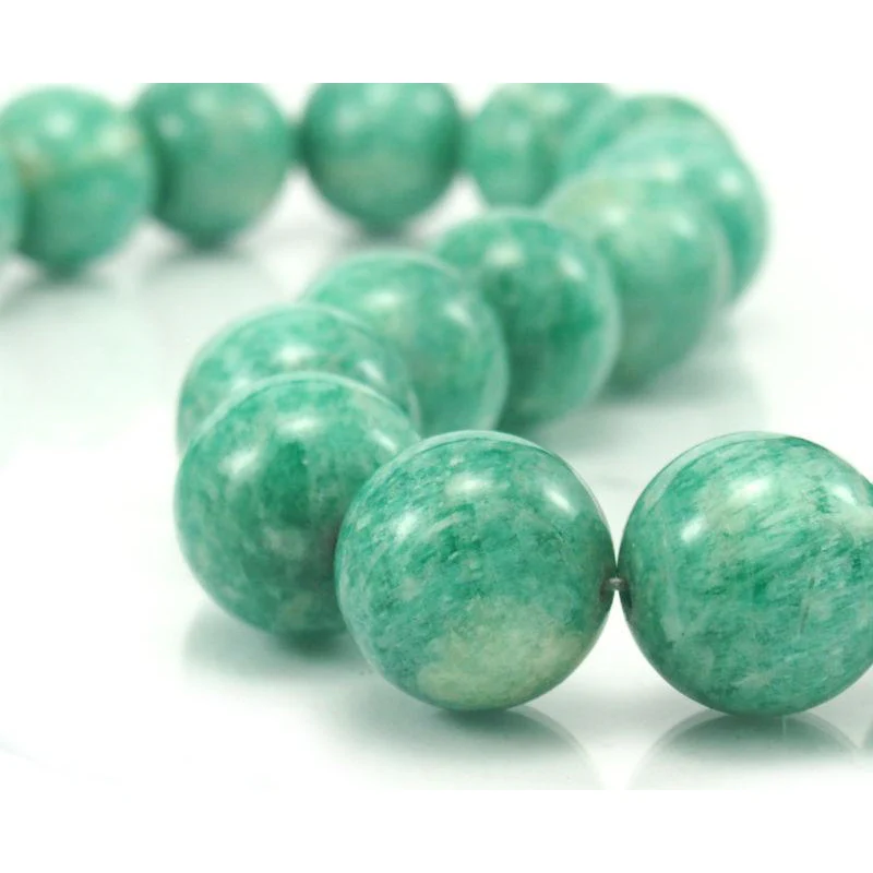 Brazilian Amazonite Smooth Rounds 18mm Strand - Image 4