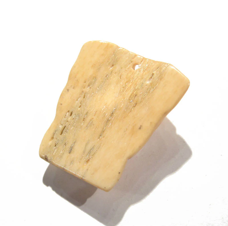 'Breast Health Awareness" Carved Cowbone Pendant - Image 3