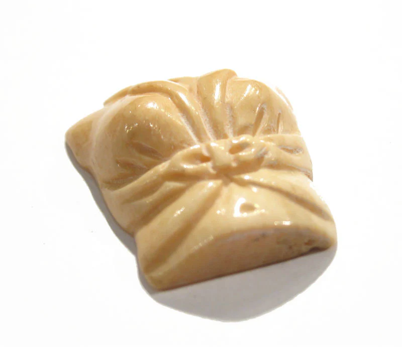 'Breast Health Awareness" Carved Cowbone Pendant - Image 4