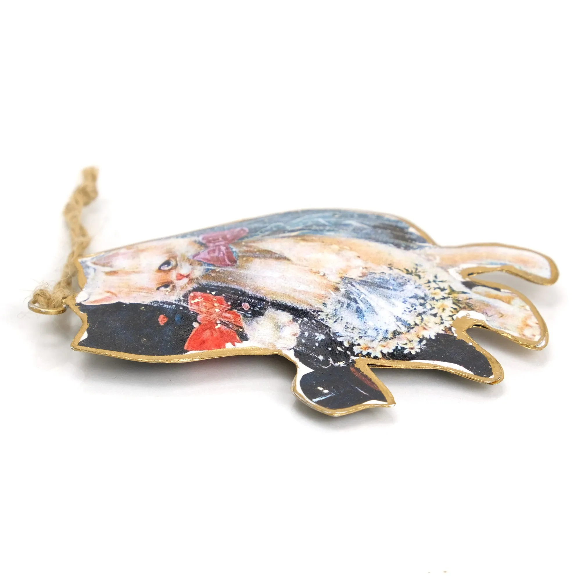 Bride/Groom Cat Ornament - Image 3