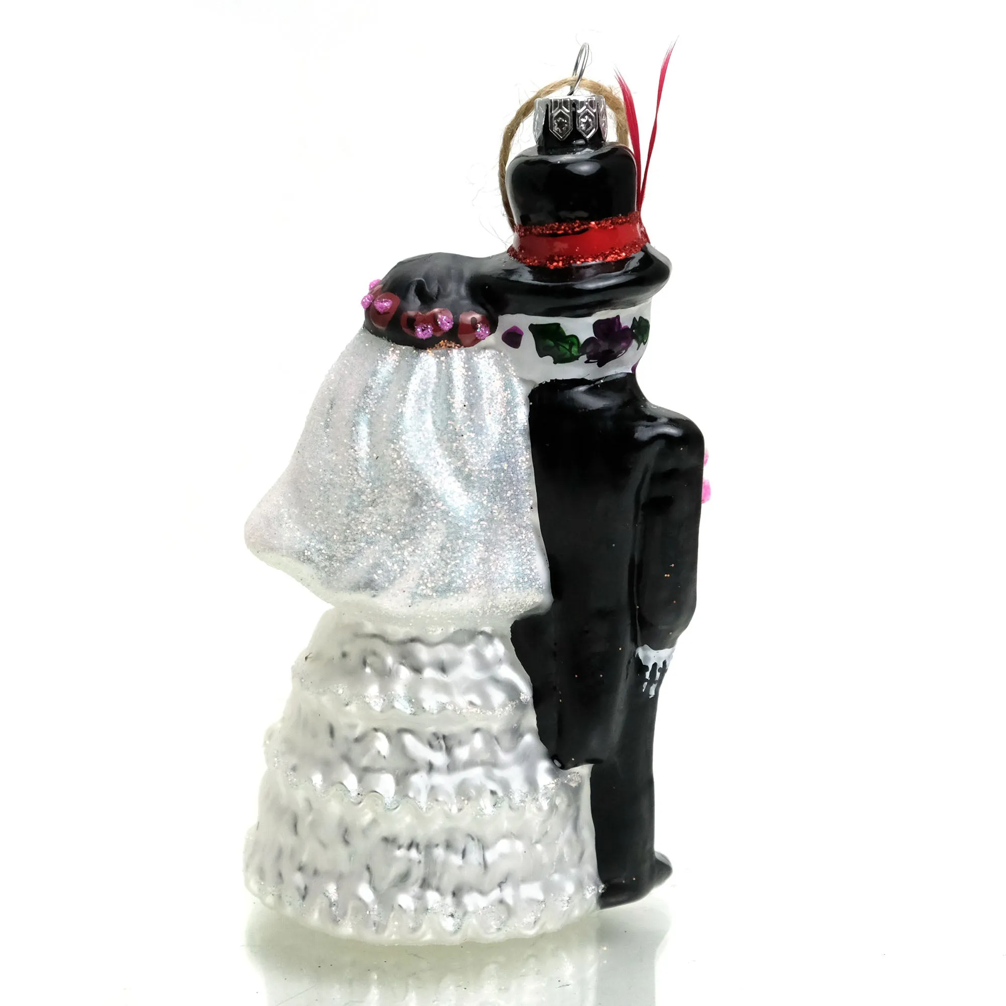 Bride & Groom Glass Ornament - Image 3