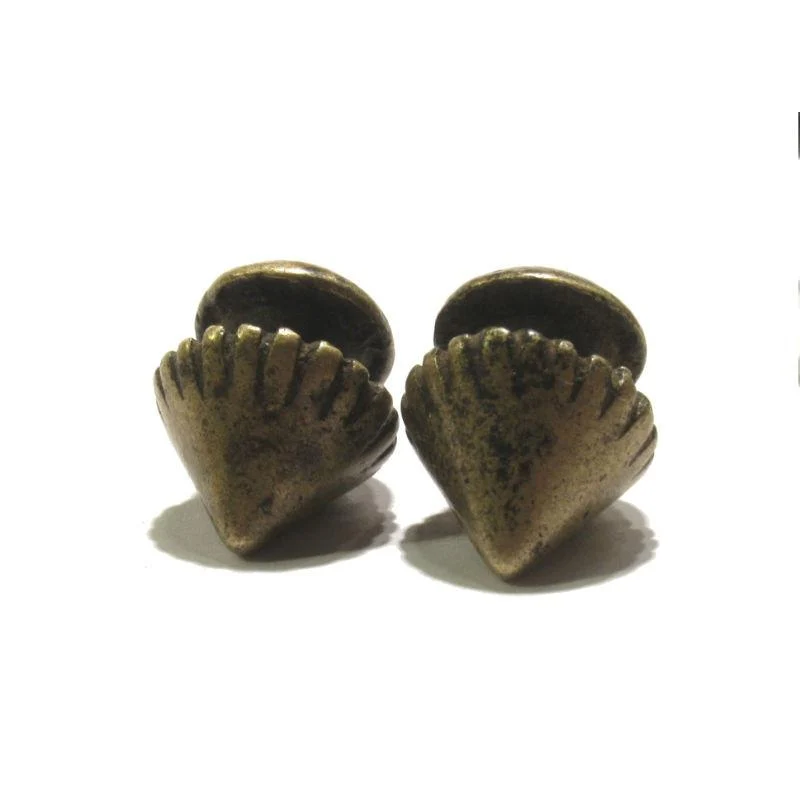 Lobi 19th Century Brass Ear Plugs - Image 4