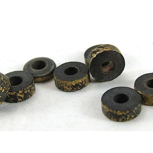 Brushed Brass Disc Bead Strand - Image 2