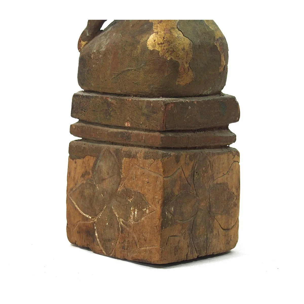 Buddha "Calling Earth to Witness the Defeat of Evil" Laos Style Antique Statue  1 - Image 4