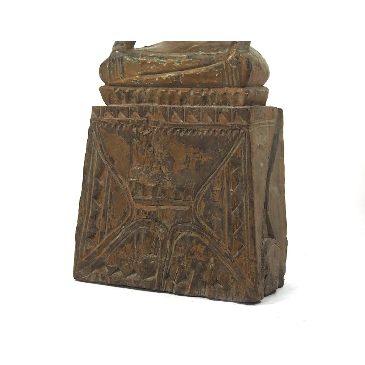 Buddha "Calling Earth to Witness the Defeat of Evil" Laos Style Antique Statue 7 - Image 3