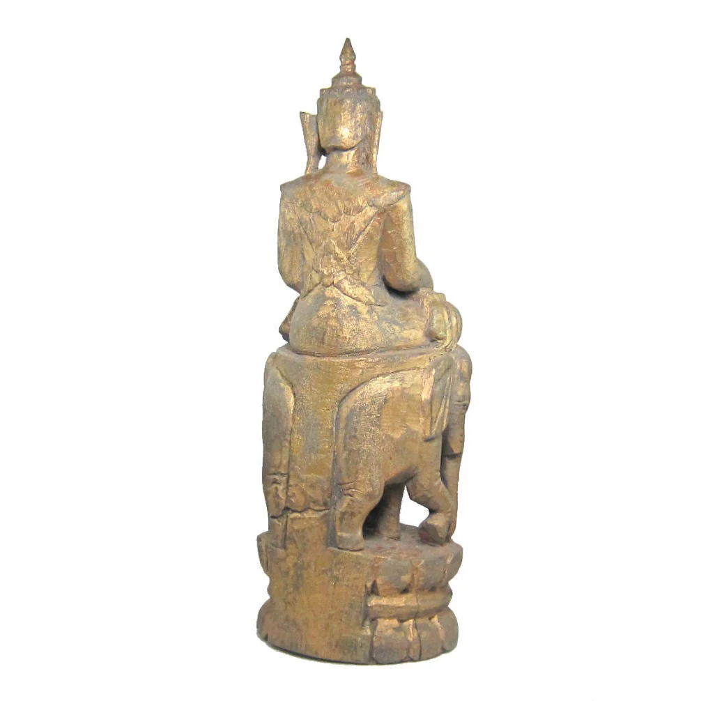 Buddha Riding Indora "3 Head Elephant" Figure - Image 4