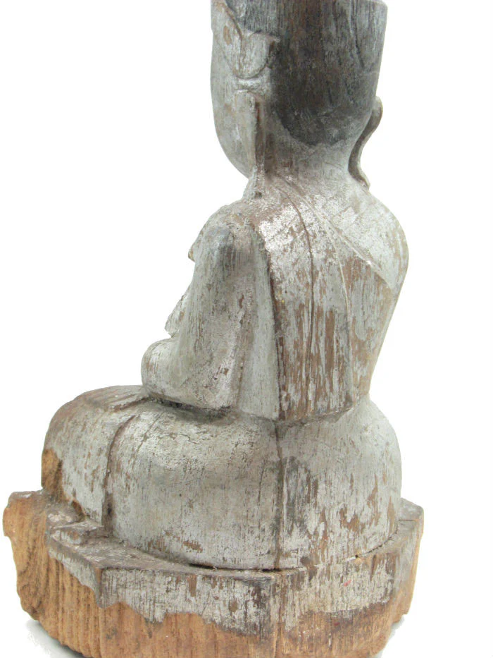 Buddha Statue Antique Chinese Style ca. 1920-40 - Image 6